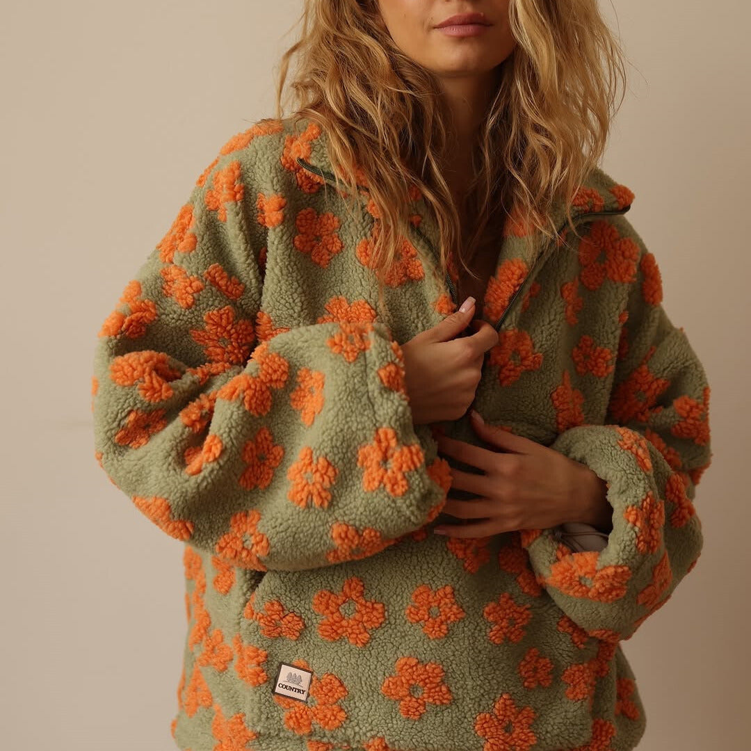 CLARA | COZY FLORAL FLEECE