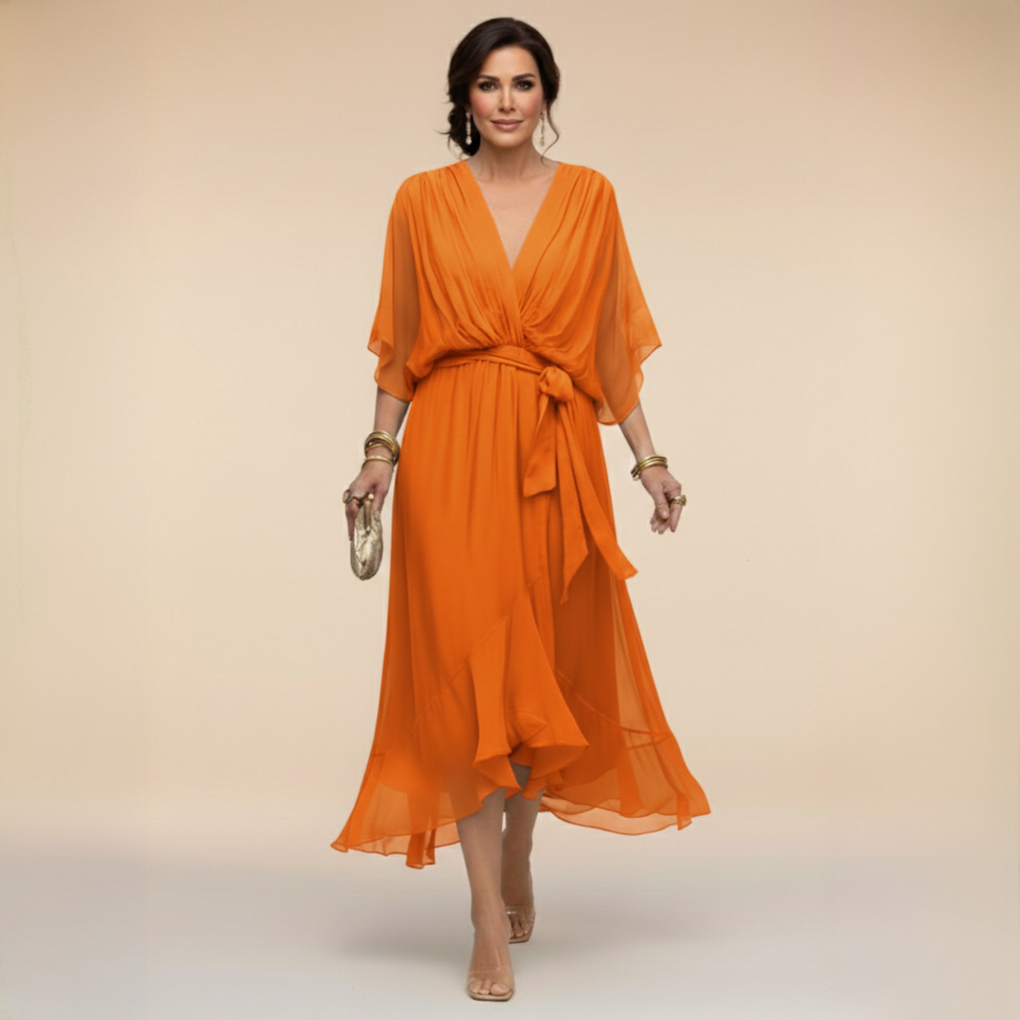 VERITY | FLOWING CHIFFON DRESS