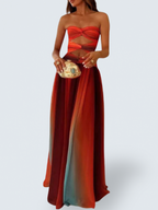 ALINA | STRAPLESS MAXI DRESS