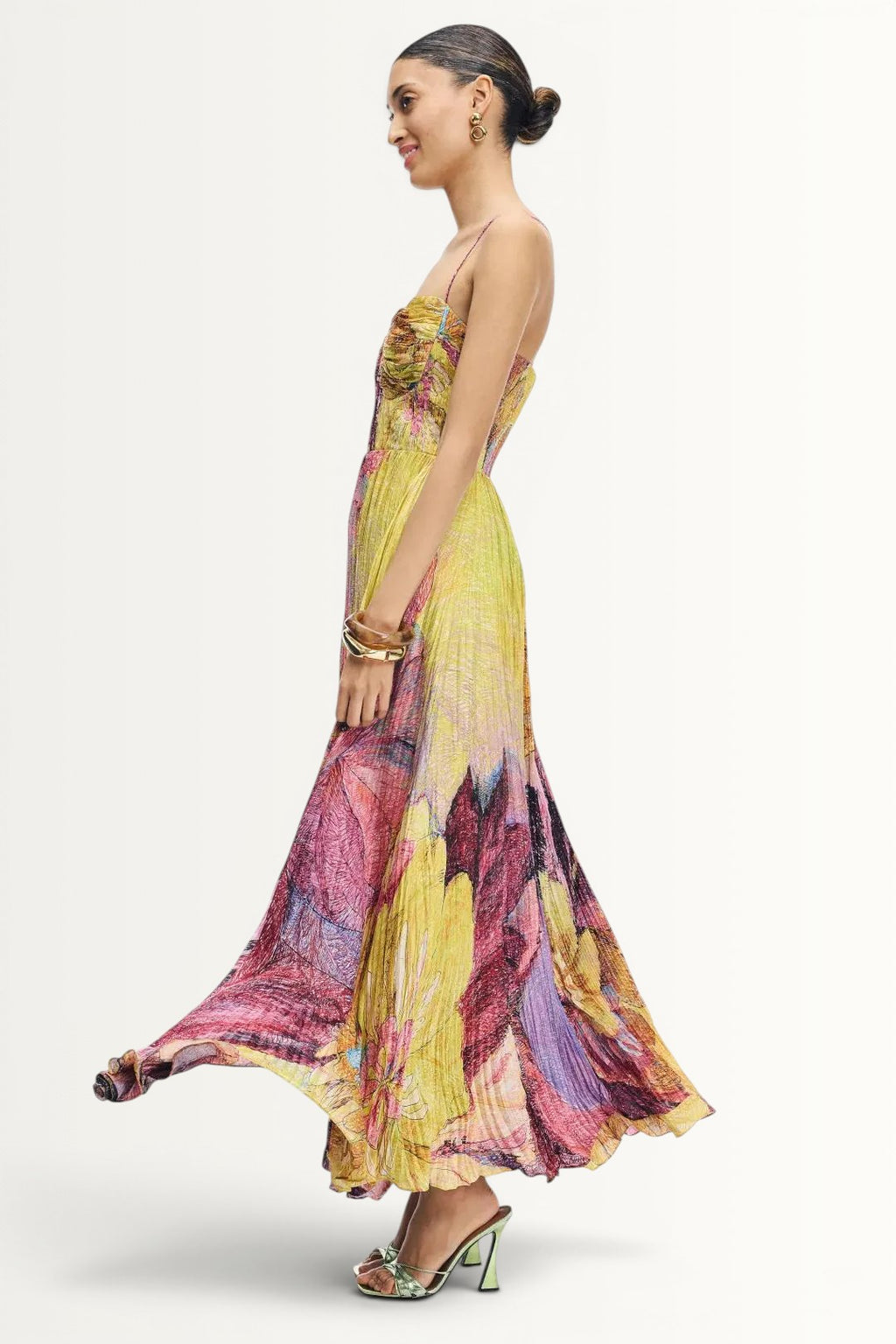 KIARA | MULTICOLORED IKAT PRINT MAXI DRESS