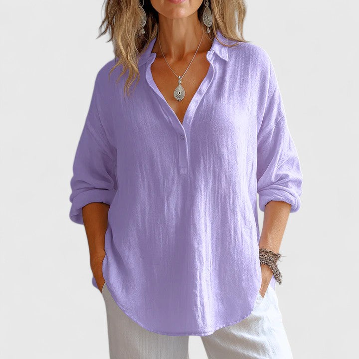 FRANZINA | COMFORTABLE LINEN BLOUSE