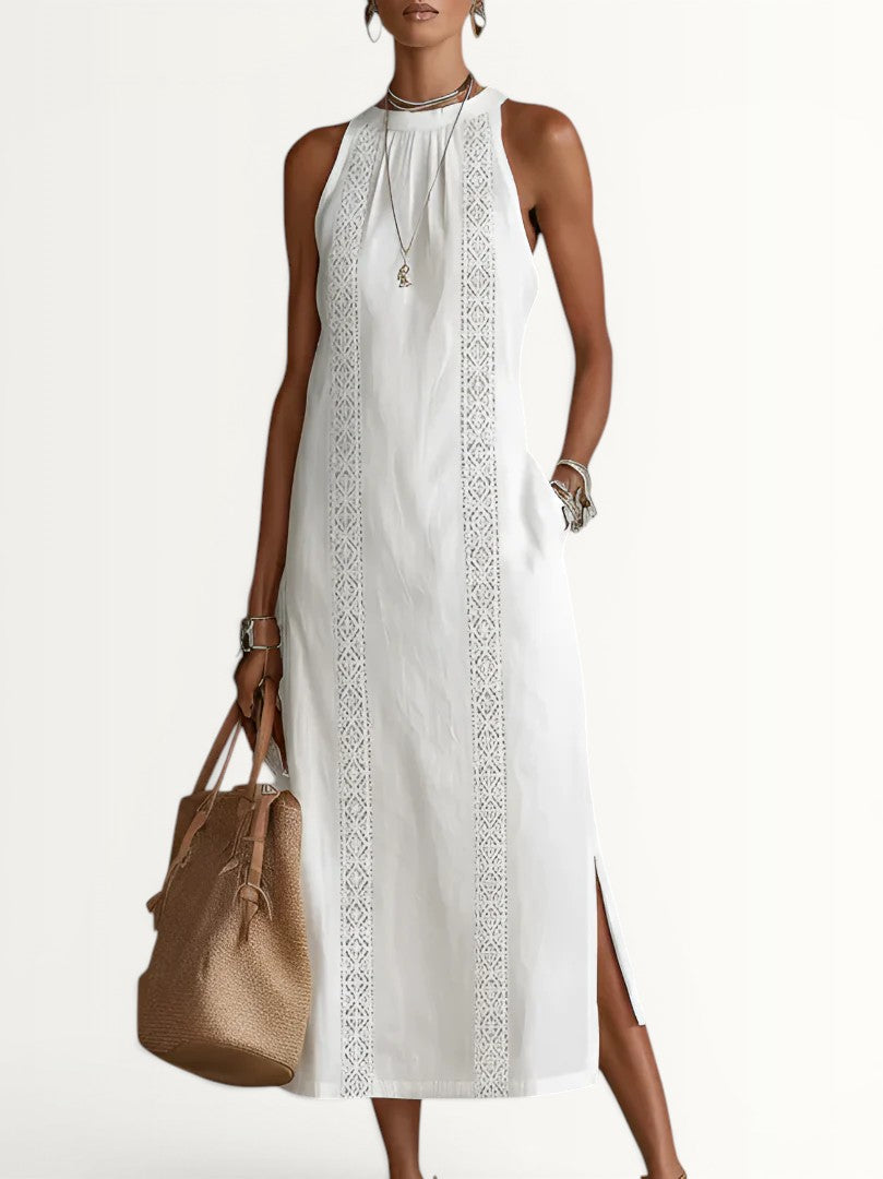AMARA | LINEN BLEND MIDI DRESS