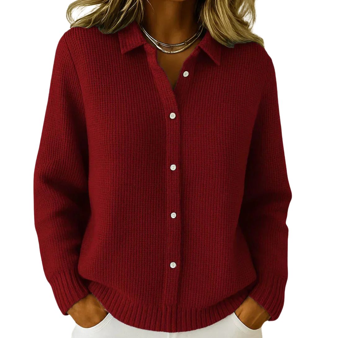 AURORA | TEXTURED KNIT BUTTON CARDIGAN