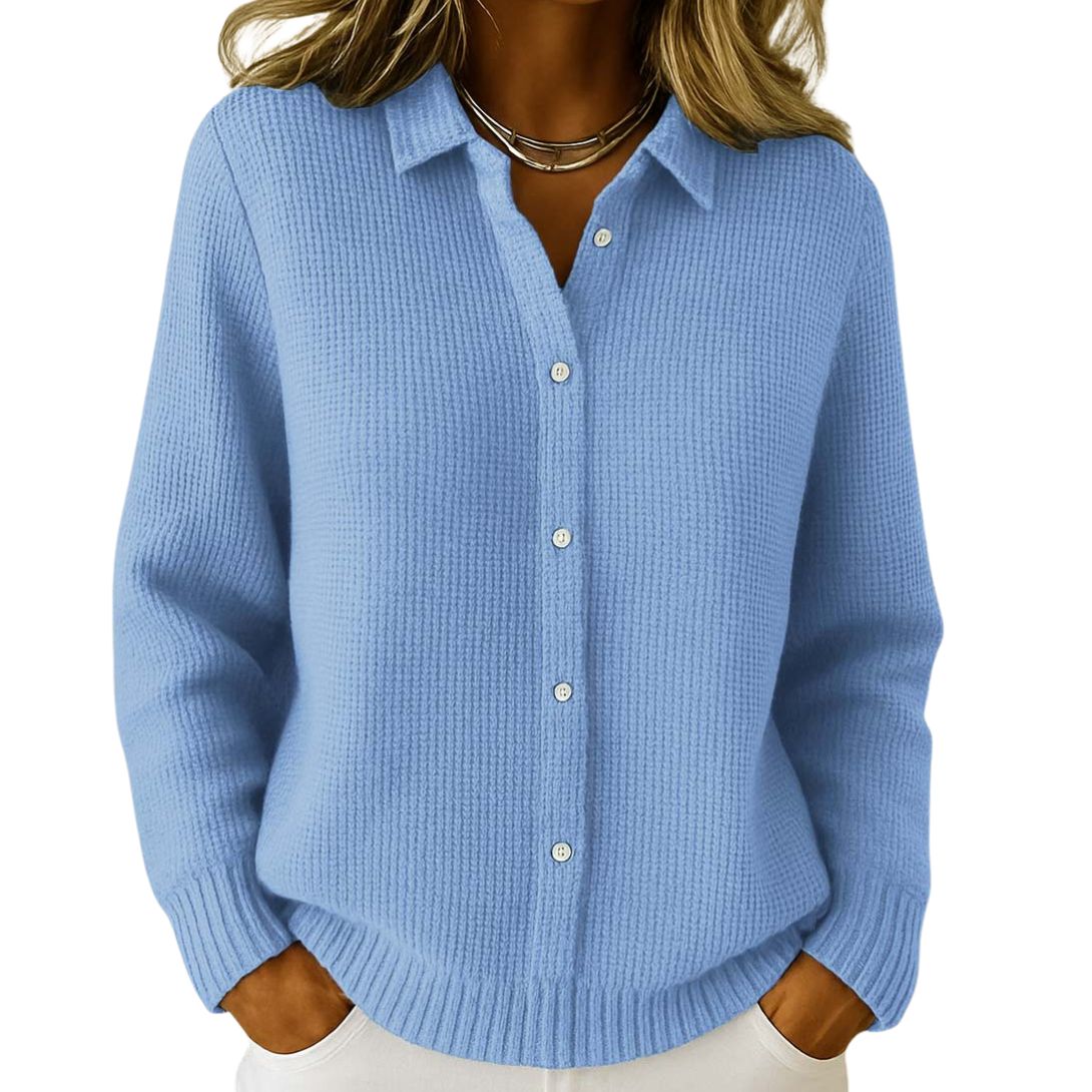 AURORA | TEXTURED KNIT BUTTON CARDIGAN