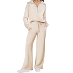 RANDI | COZY ZIP-UP WIDE LEG SWEATSUIT SET