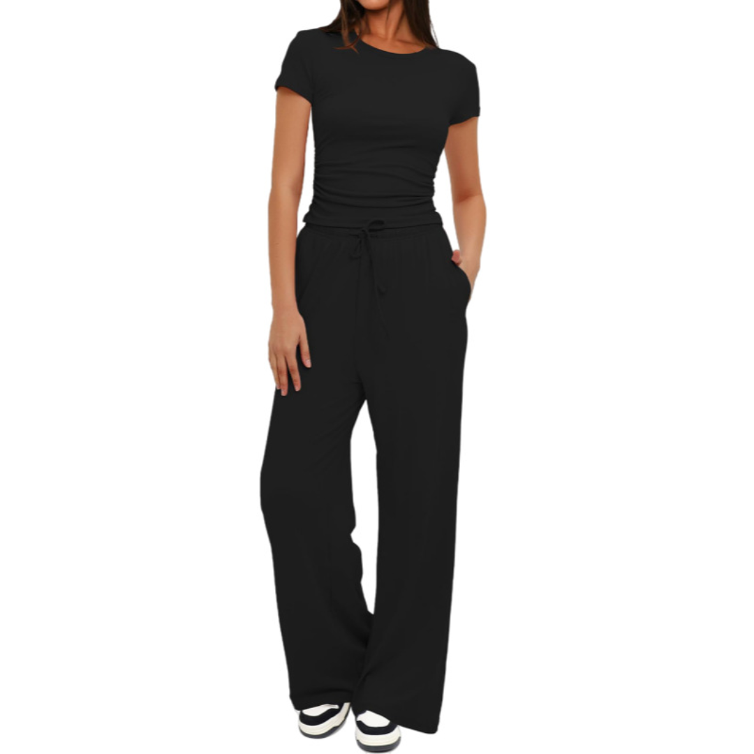 WINNIE | COZY SOLID LOUNGE TWO-PIECED SET