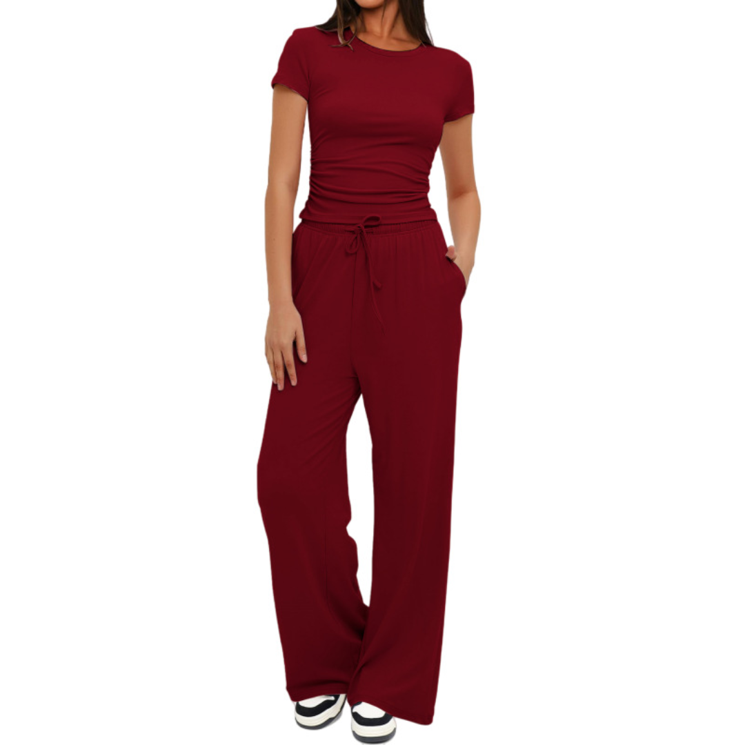 WINNIE | COZY SOLID LOUNGE TWO-PIECED SET