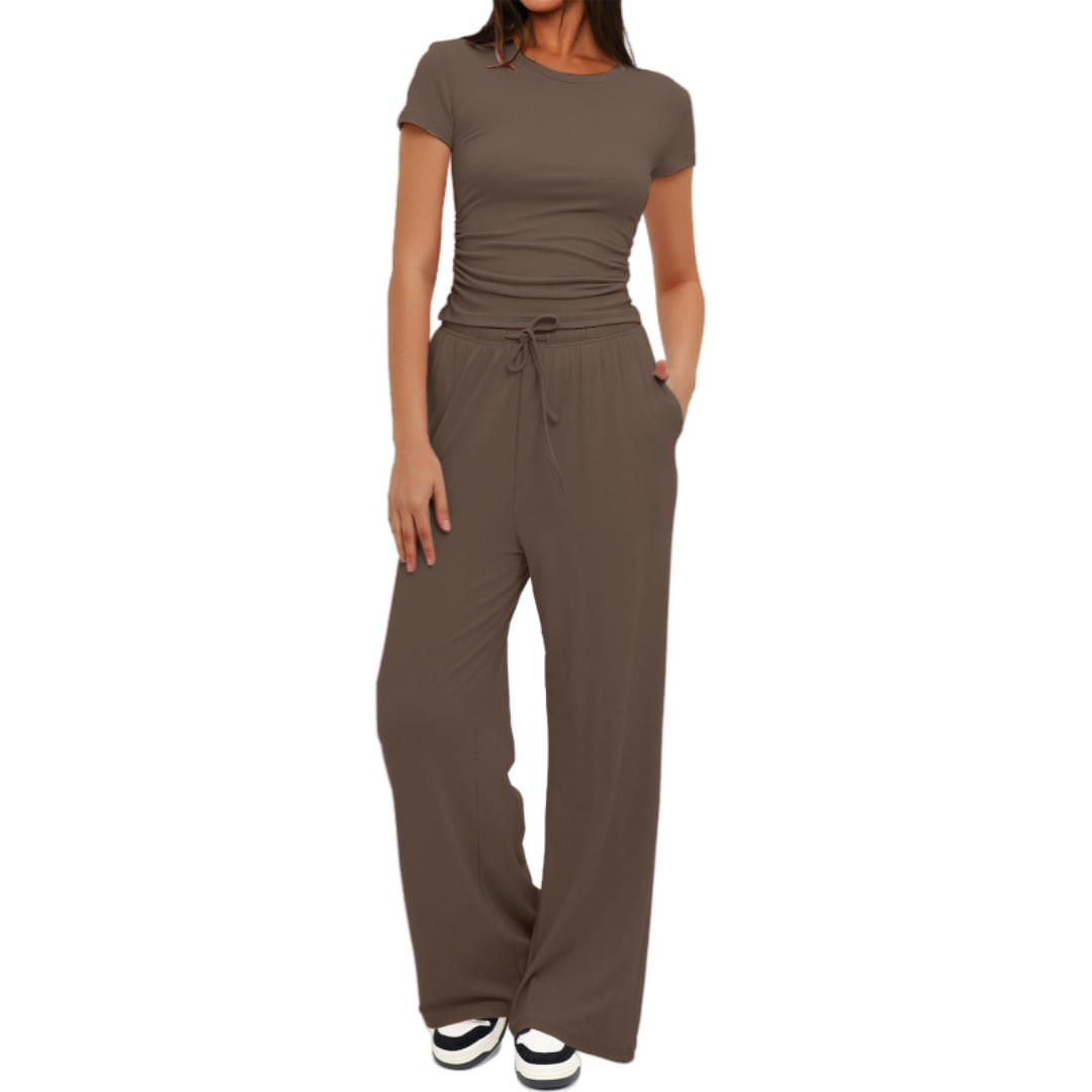 WINNIE | COZY SOLID LOUNGE TWO-PIECED SET