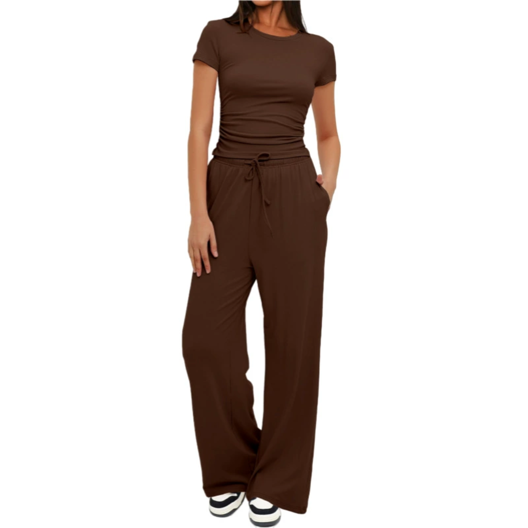 WINNIE | COZY SOLID LOUNGE TWO-PIECED SET