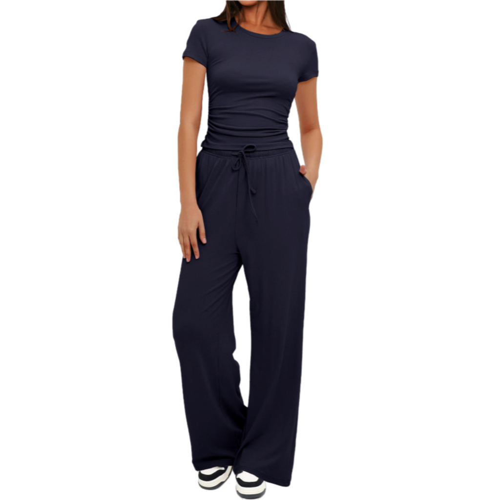 WINNIE | COZY SOLID LOUNGE TWO-PIECED SET