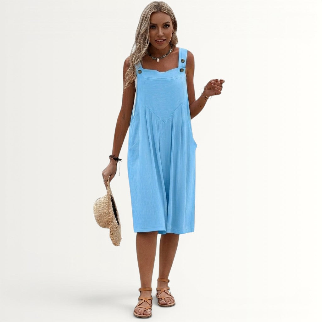MARGOT | SLEEVELESS WIDE-LEG JUMPSUIT TO ENJOY THE SUMMER BREEZE