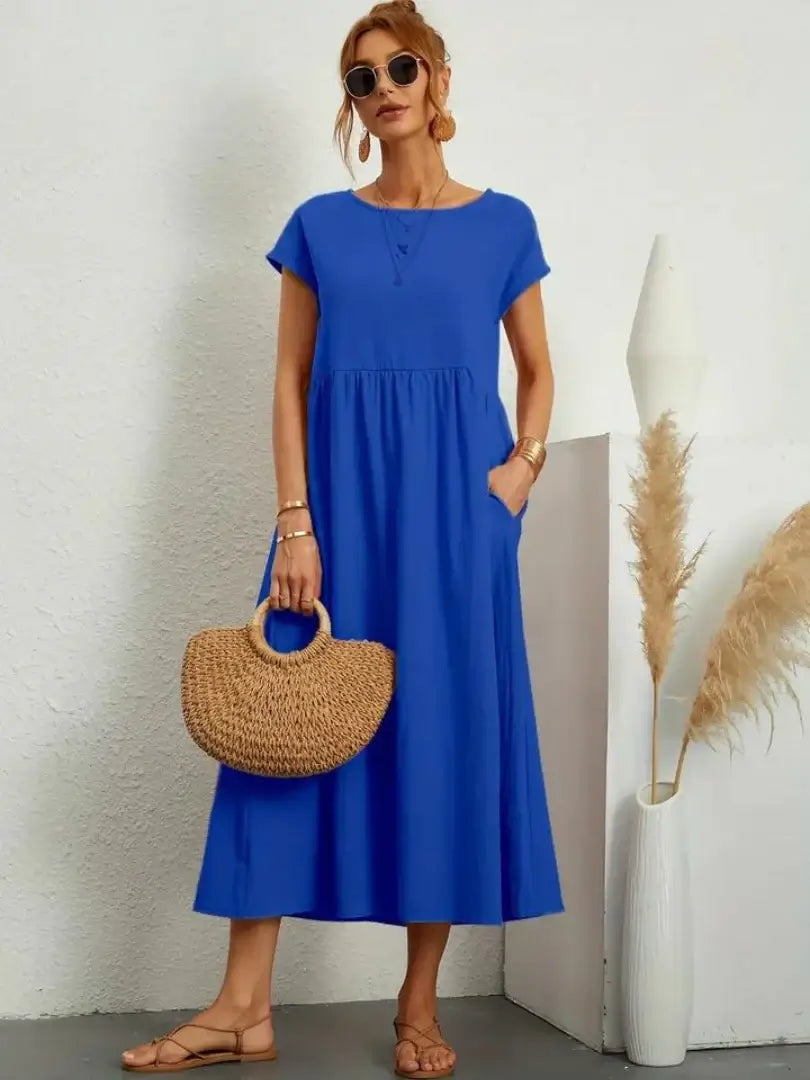 CELINE | MIDI DRESS WITH POCKETS