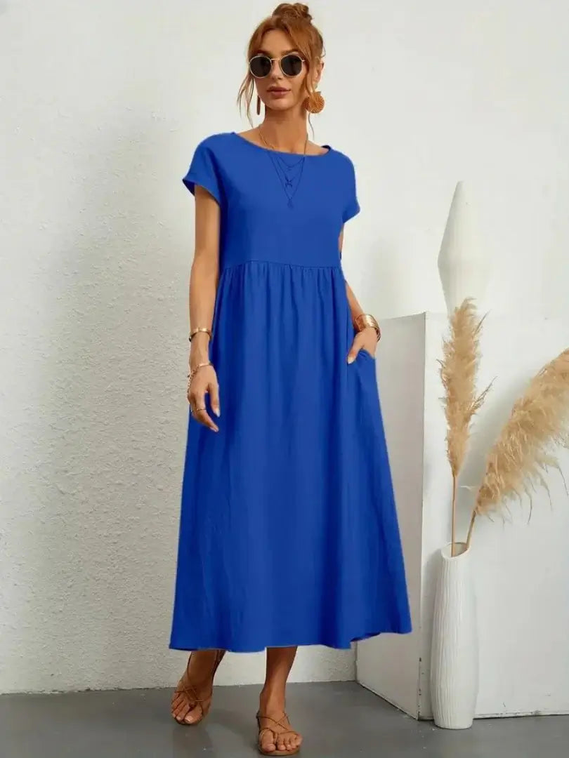 CELINE | MIDI DRESS WITH POCKETS