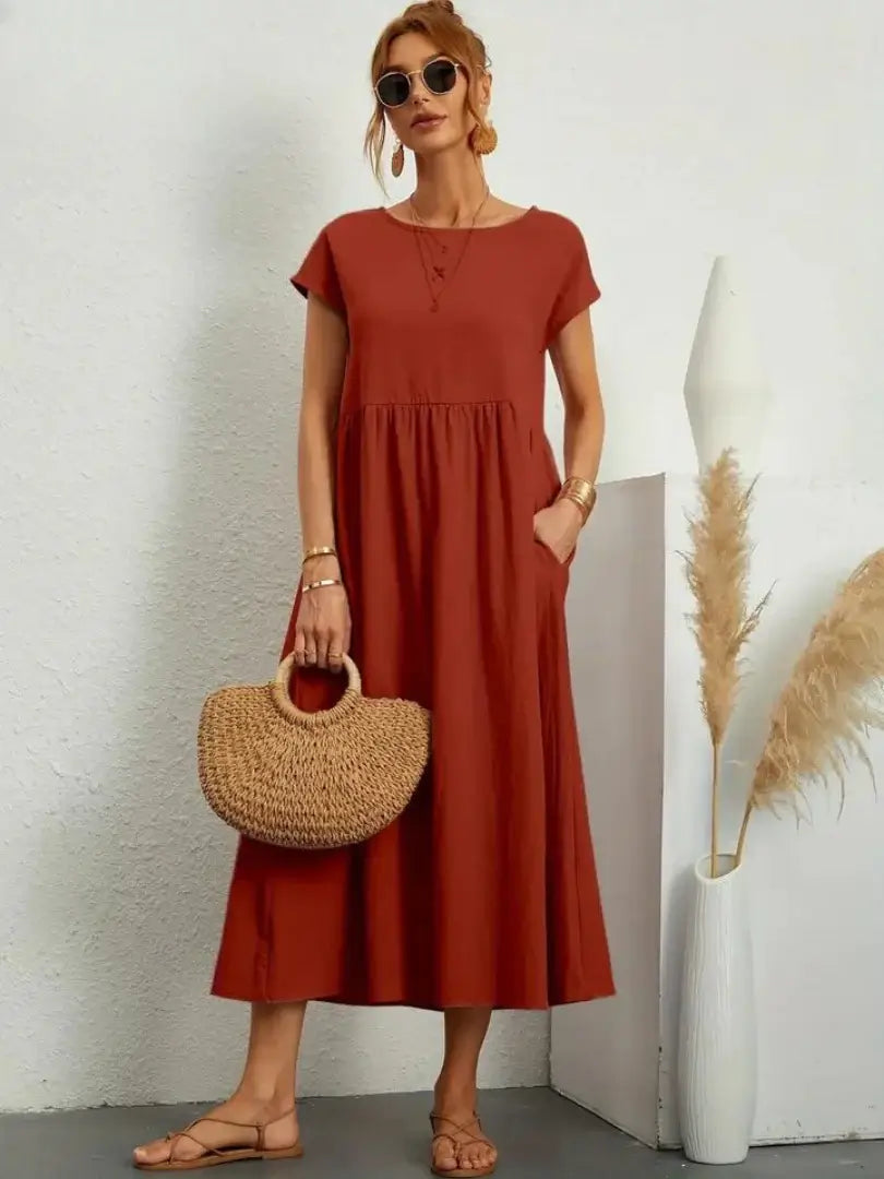 CELINE | MIDI DRESS WITH POCKETS