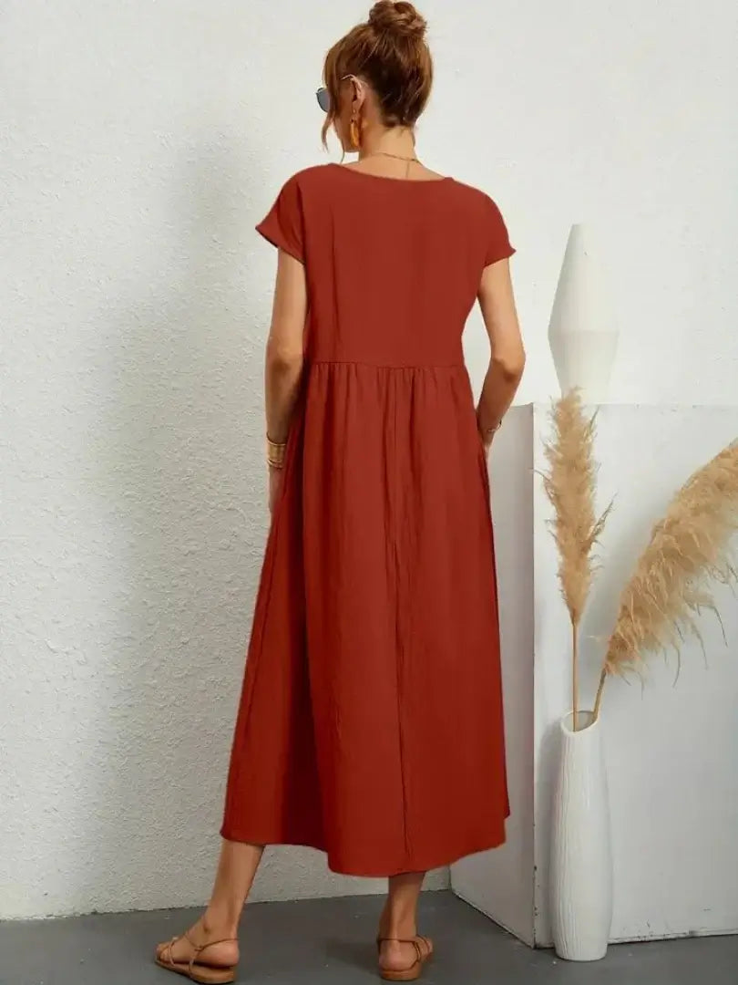 CELINE | MIDI DRESS WITH POCKETS