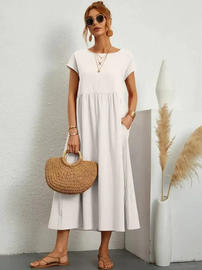 CELINE | MIDI DRESS WITH POCKETS