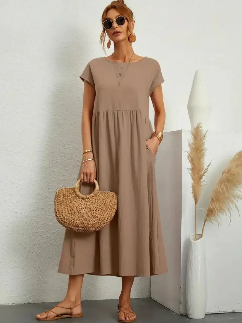 CELINE | MIDI DRESS WITH POCKETS