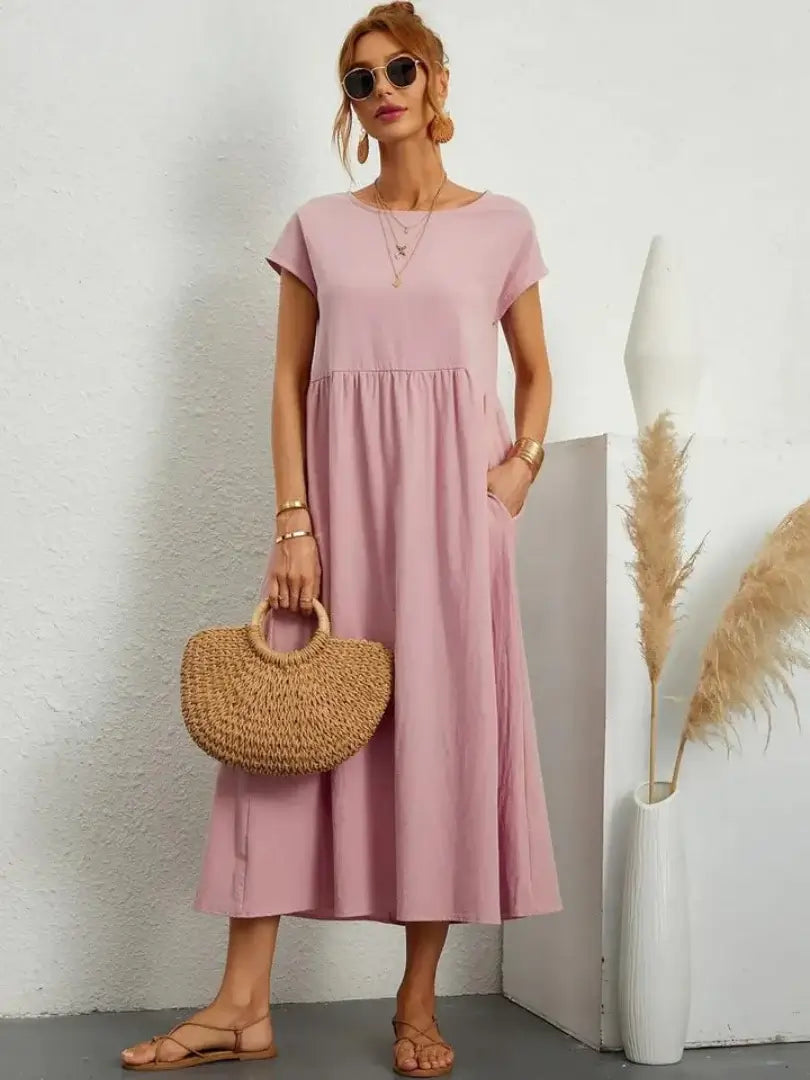 CELINE | MIDI DRESS WITH POCKETS