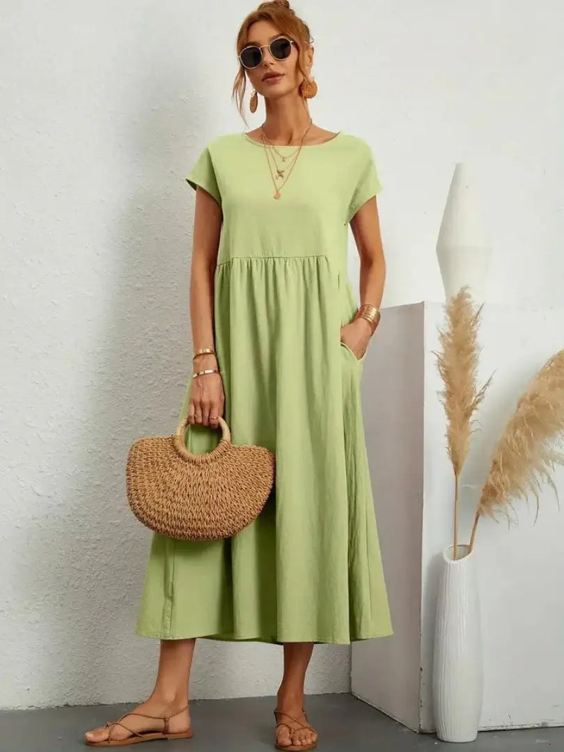CELINE | MIDI DRESS WITH POCKETS