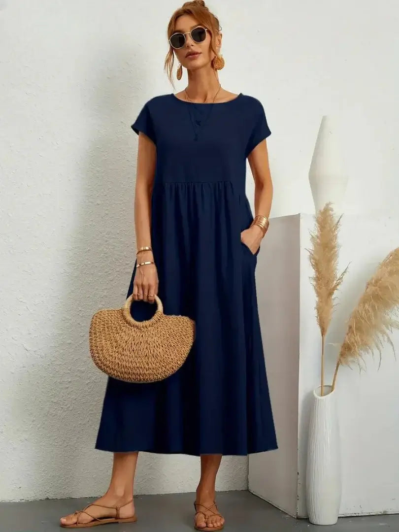 CELINE | MIDI DRESS WITH POCKETS