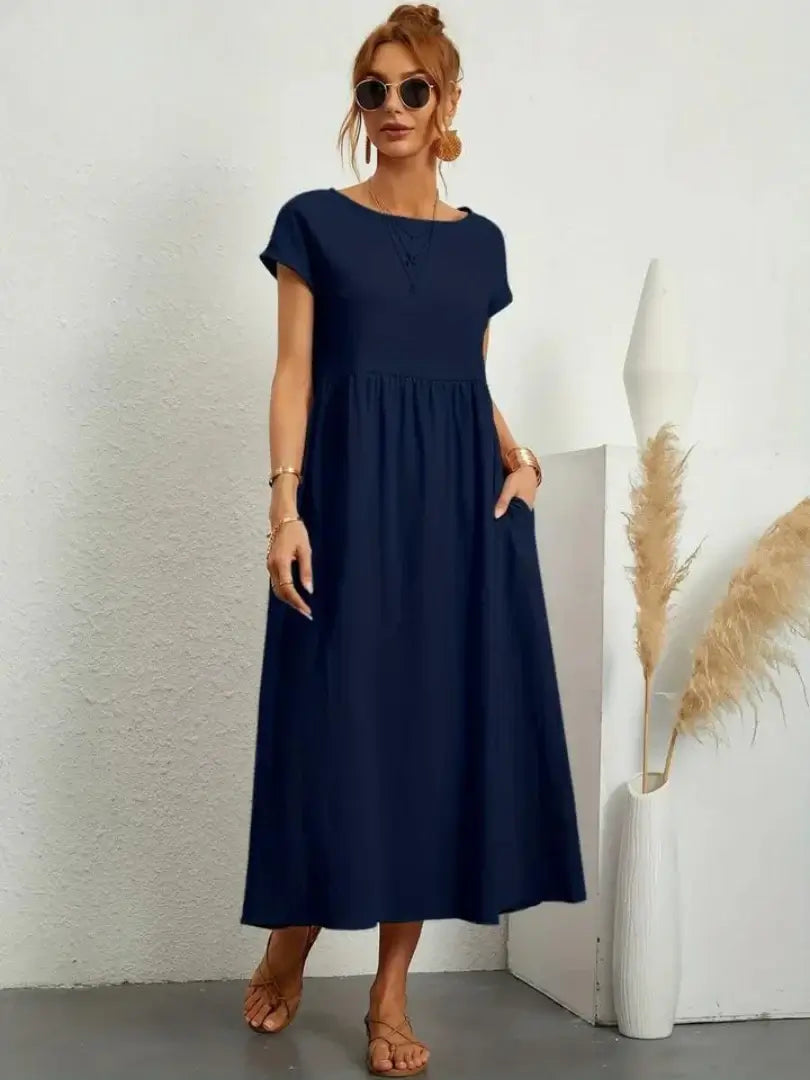 CELINE | MIDI DRESS WITH POCKETS