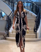 NURIA BLOSSOM | CHIC PLEATED DRESS