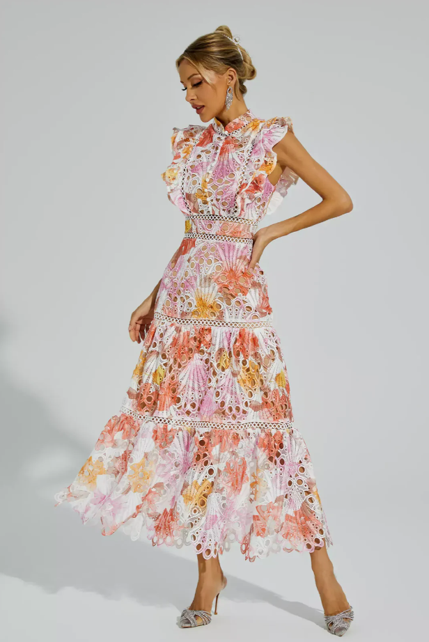 MAEVE | HOLLOW SLEEVELESS MAXI DRESS