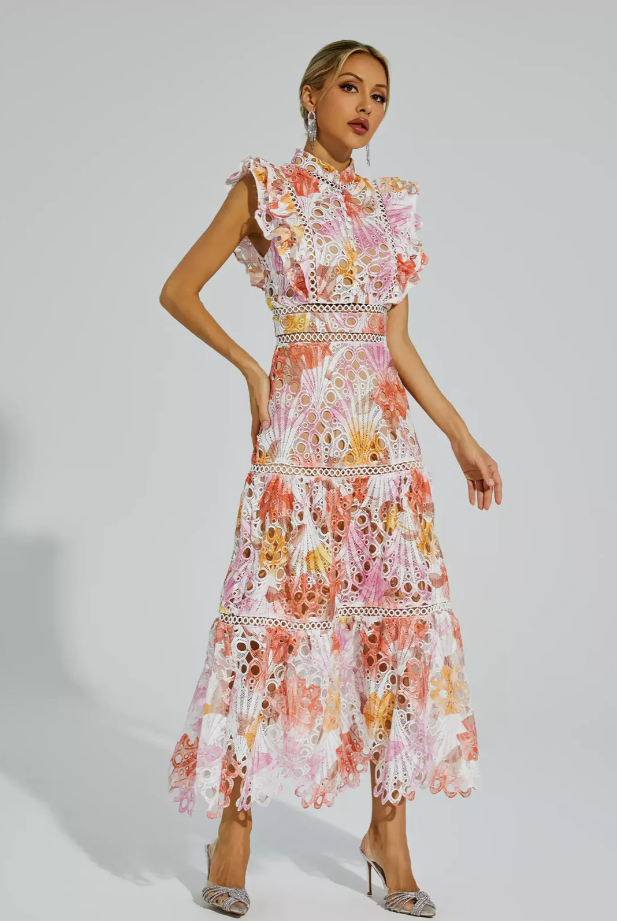MAEVE | HOLLOW SLEEVELESS MAXI DRESS