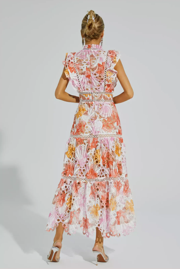 MAEVE | HOLLOW SLEEVELESS MAXI DRESS