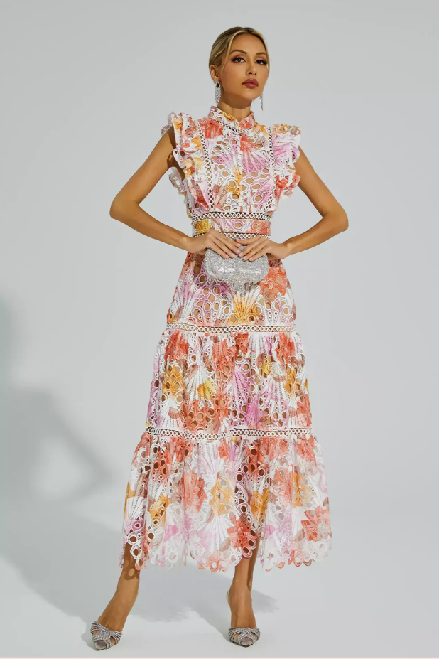 MAEVE | HOLLOW SLEEVELESS MAXI DRESS