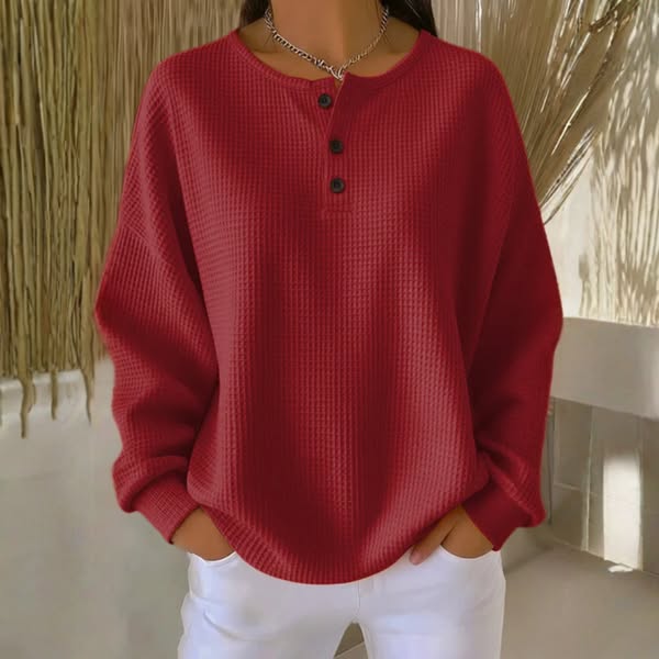 MADISON | STYLISH CASUAL HENLEY TOP