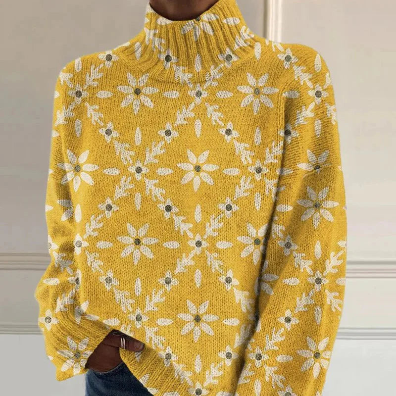 LEAH | VINTAGE COLOUR BLOCK FLORAL ART