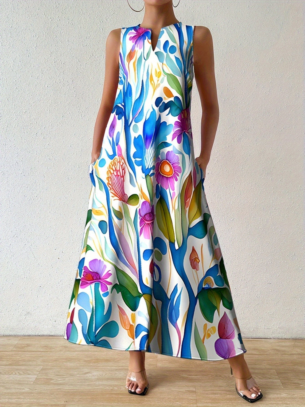 ARIANA | BLOOMING PRINT MAXI DRESS