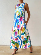 ARIANA | BLOOMING PRINT MAXI DRESS