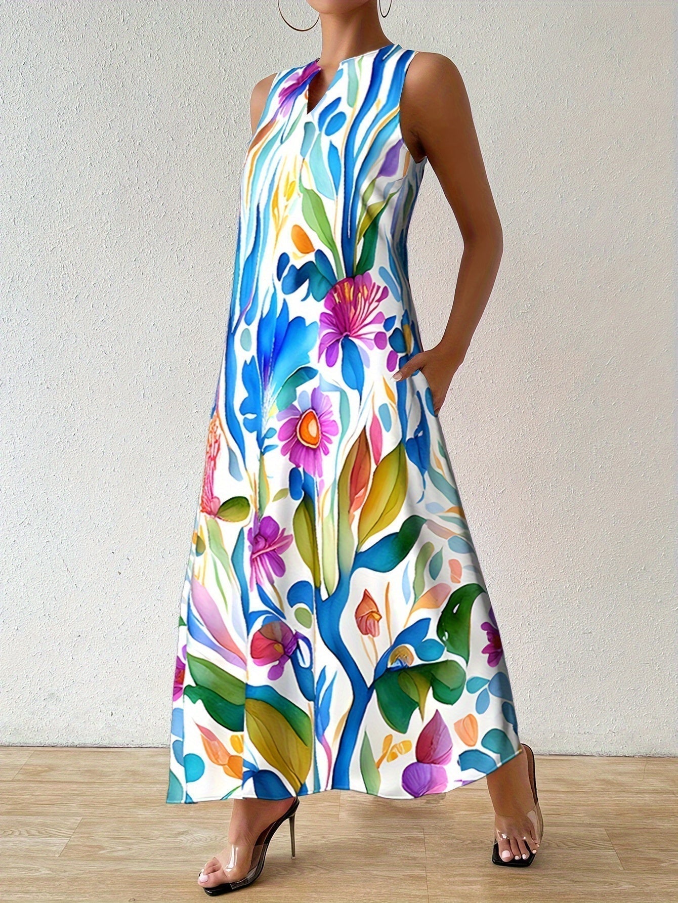 ARIANA | BLOOMING PRINT MAXI DRESS