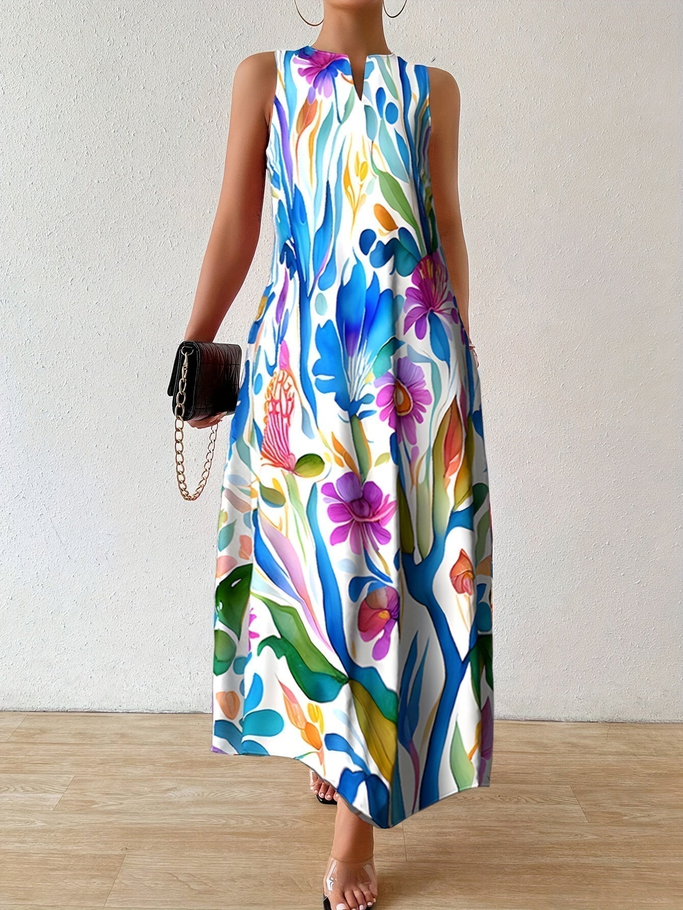 ARIANA | BLOOMING PRINT MAXI DRESS