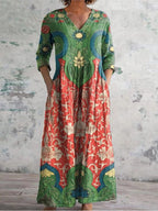 ARORA | VINTAGE FLORAL MAXI DRESS