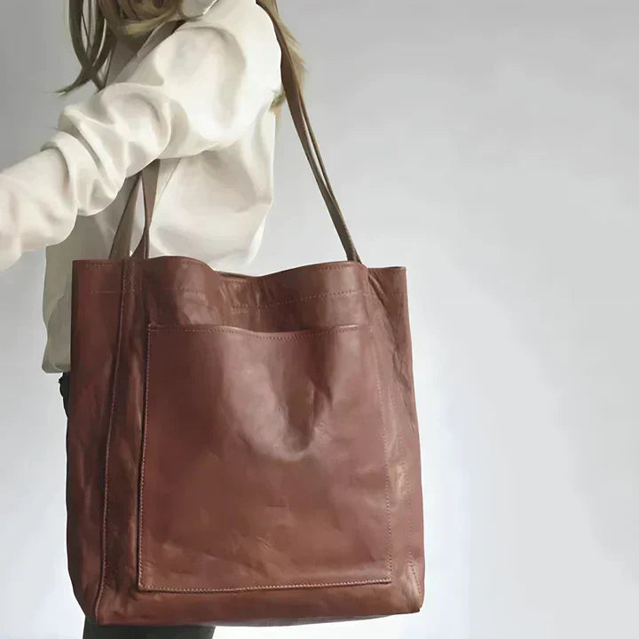 PAMELA | CLASSIC LEATHER TOTE