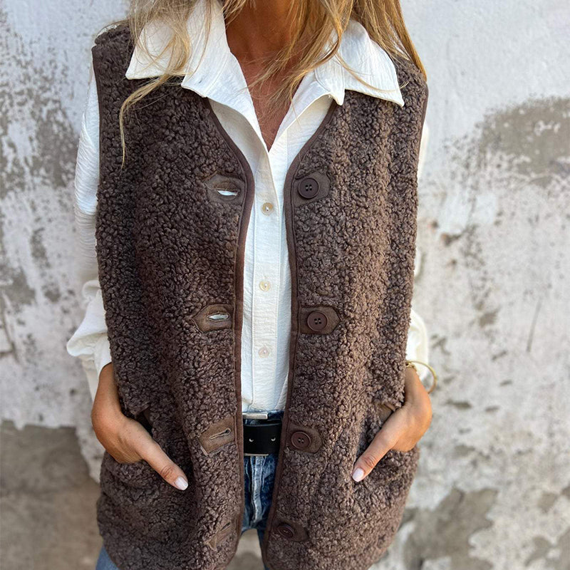 MAYA | BUTTON-DOWN WARM VEST